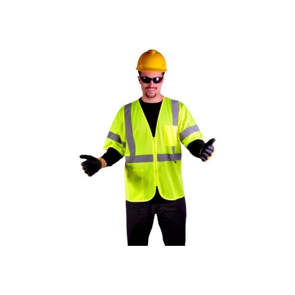 Gss Safety Hi-Vis Safety Vest 2XL Class 3 , Zipper 2001-2XL - main